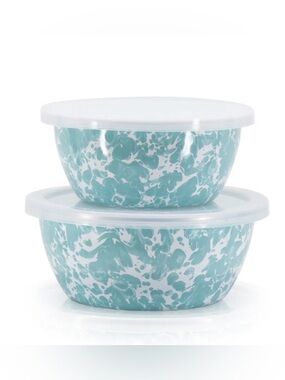 2/$15: Sea Glass Swirl 2 pc Prep Bowl Set